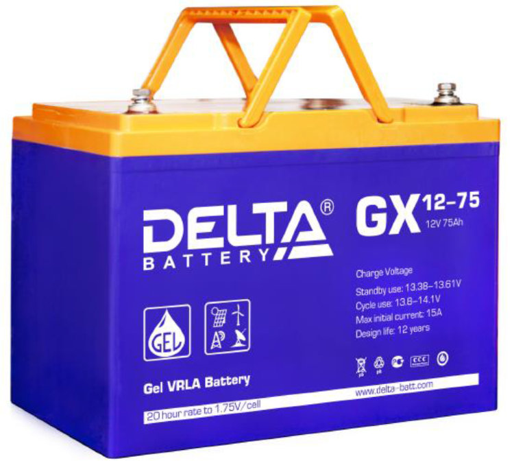 Аккумуляторная батарея DELTA GX 12-75
