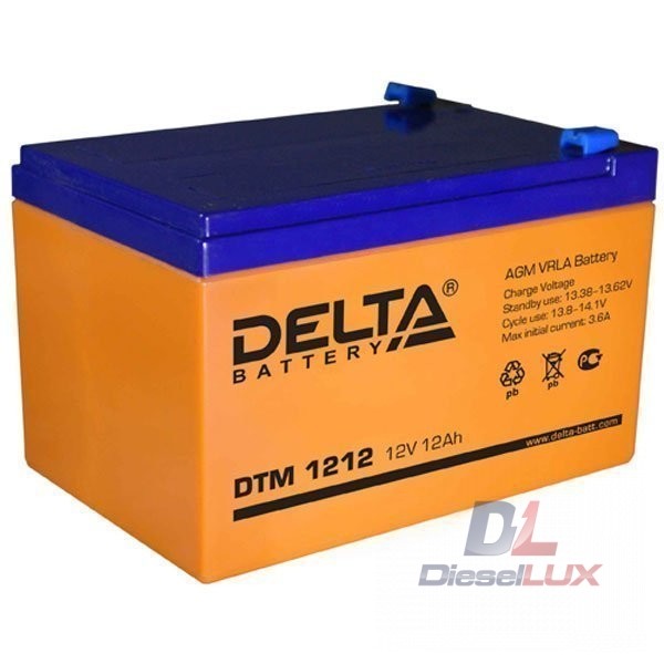  батарея Delta DTM 1212